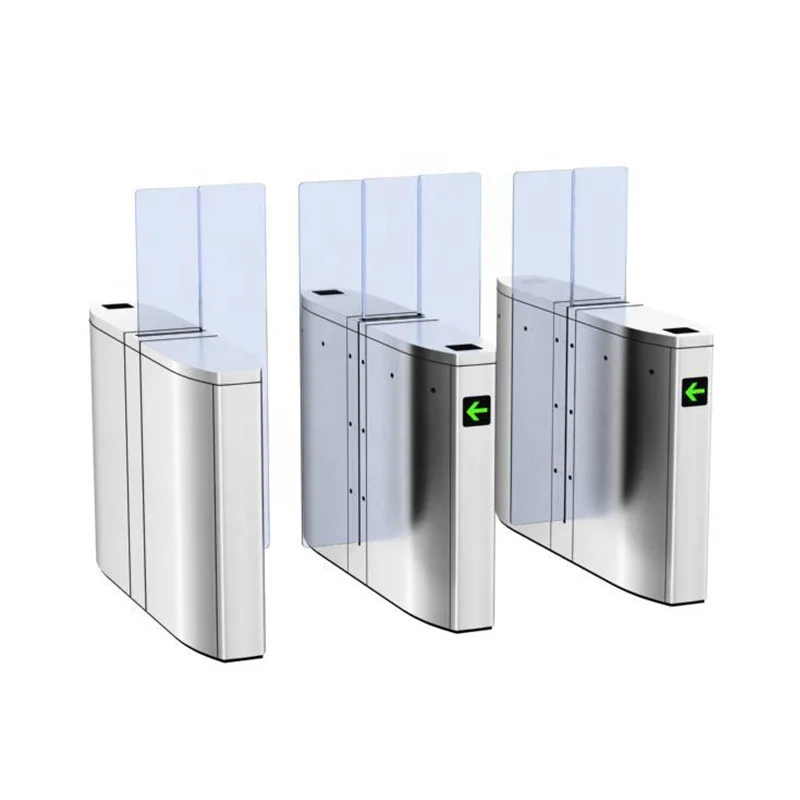 Optical Swing Turnstile By Swiping Card RFID intelligent collector full height swing gate for door entry pass system