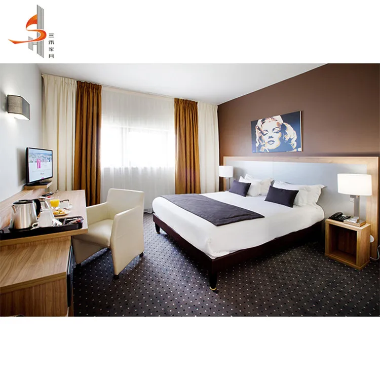 Modern youngs style wood bedroom customized 4 star hotel youth bedroom furniture sets