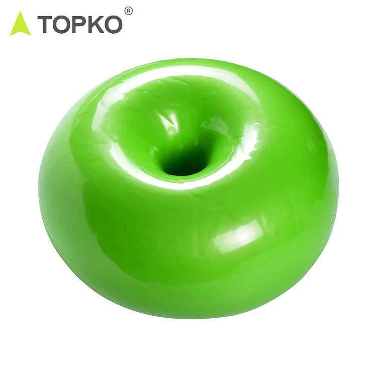 TOPKO Brand new 2019 top selling premium quality low price inflatable anti burst PVC donuts yoga gym ball