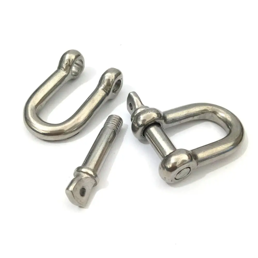 M4 - M24 Stainless steel D type Shackles