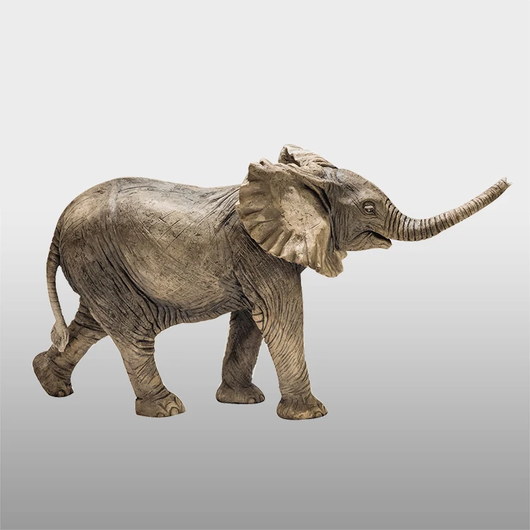 Outdoor life size garden brass cheap elephant statues