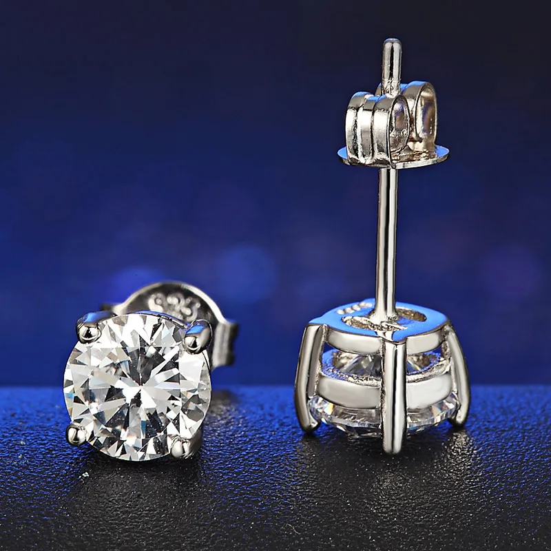  шанда родием Jewels белый горный хрусталь серьги
