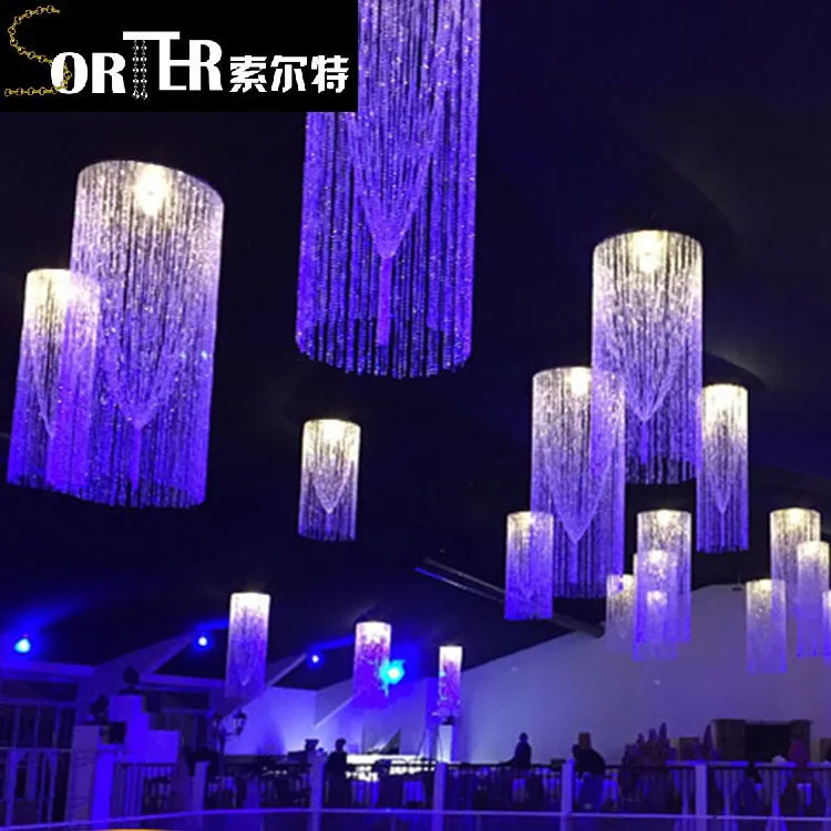 Сортировочная пластиковая Акриловая Гирлянда из бисера, занавеска, свадебное украшение