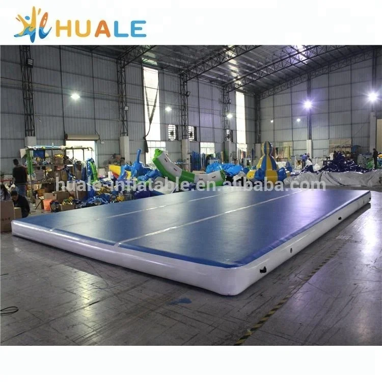 Factory Price Large Airtrack Gym Air Track Tumbling Mat Inflatable Airtrack For Gymnastics Home Use Carbon PVC Sides Gym
