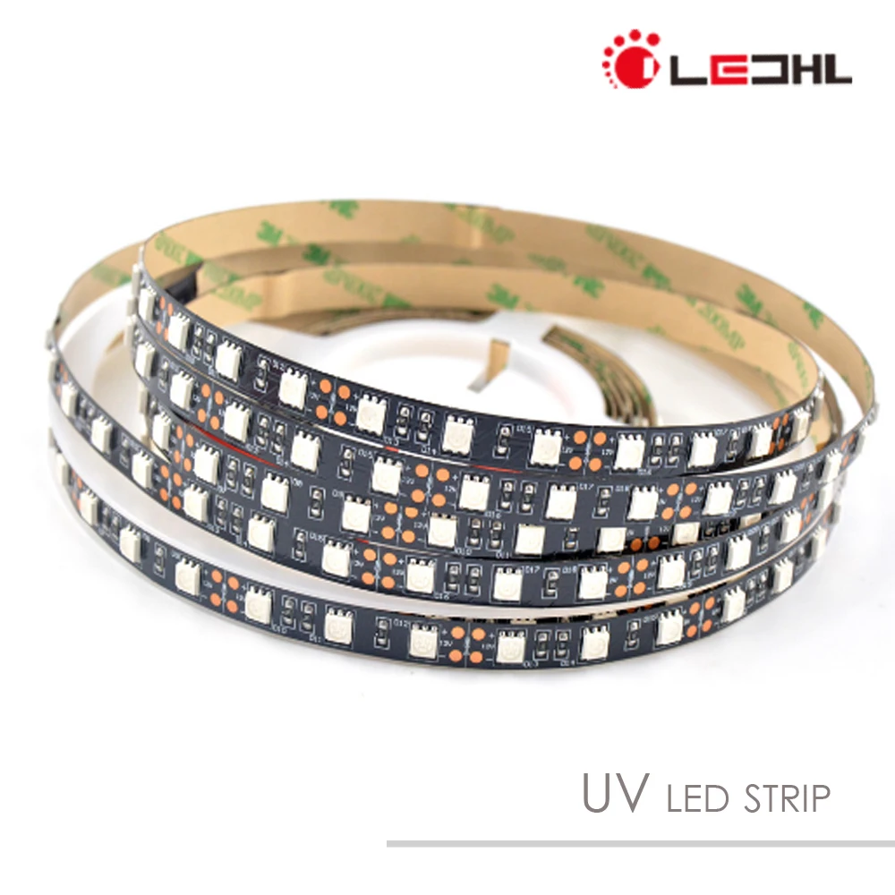 12V UV Ultraviolet 365nm 395nm uv led strip light SMD2835 60led/m 120led/m Waterproof tape