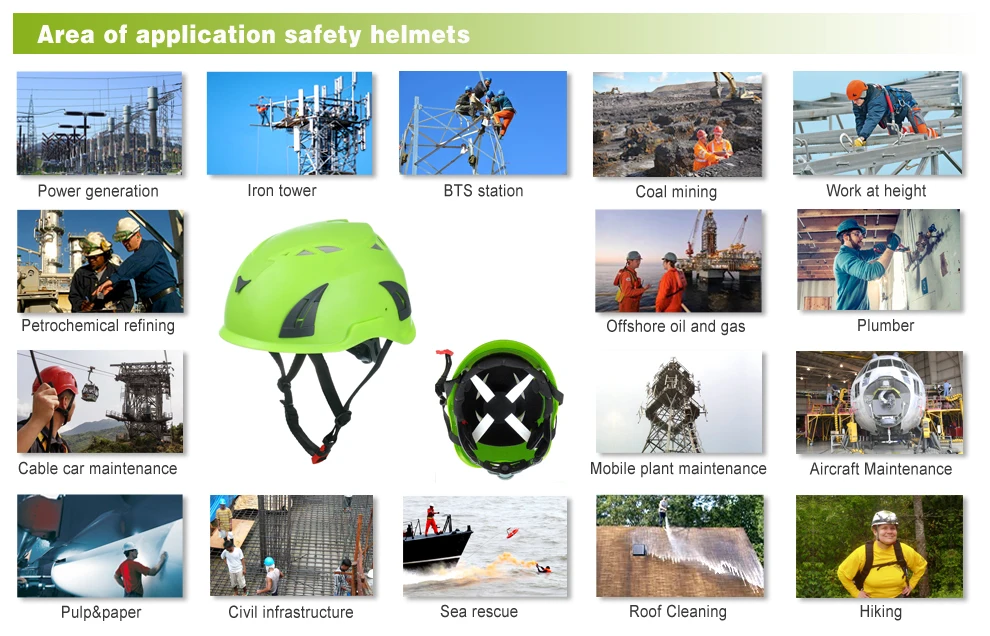 CE EN397 Comfort Protective Engineering Safety Helmets For Construction