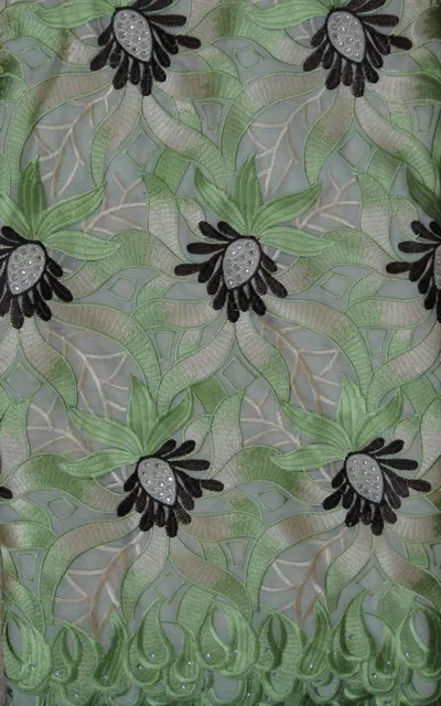 High Quality Wholesale Cotton African Lace Fabrics / African Dry Swiss Voile Lace Discount Fabric / Cheap Textile Material