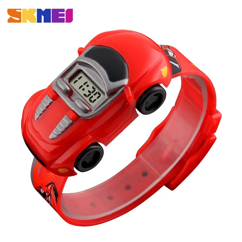Fashion Creative Children Watch SKMEI 1241 Brand Cartoon Car Digital Kids Watches For Boys Girls Dress Wristwatches