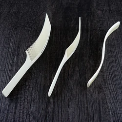 Изогнутая расческа, изогнутая расческа, Профессиональная парикмахерская в форме S, белая парикмахерская расческа