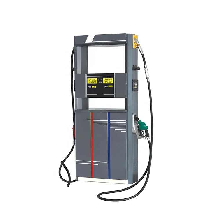Expedition series high efficient mechanical tokhiem oil station double anti-static rubber hoses two pumps fuel dispenser