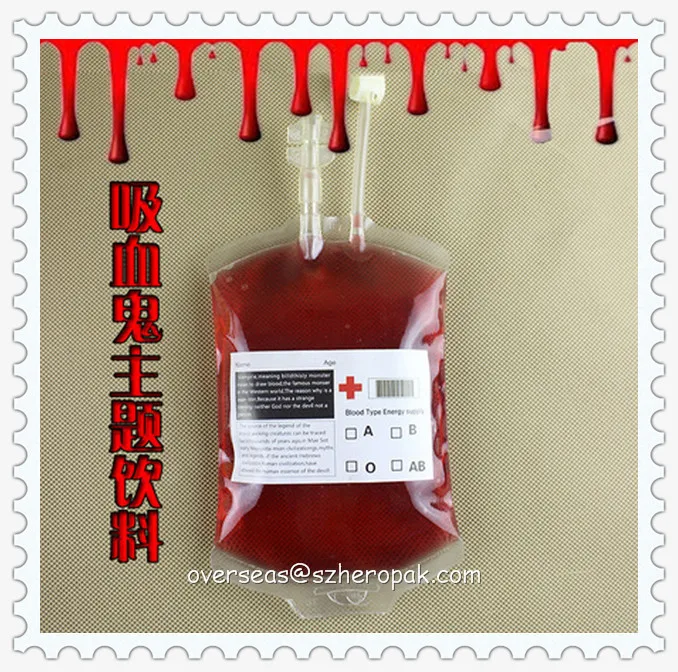 Empty Blood Bag For Candy Blood Bag Liquid
