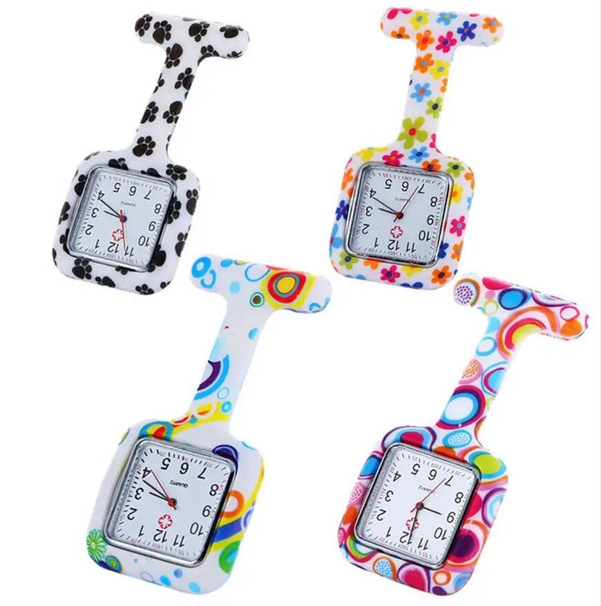 Новинка 2019, Женские кварцевые наручные часы с клипсой в форме смайлика, подвесные карманные часы для медсестры