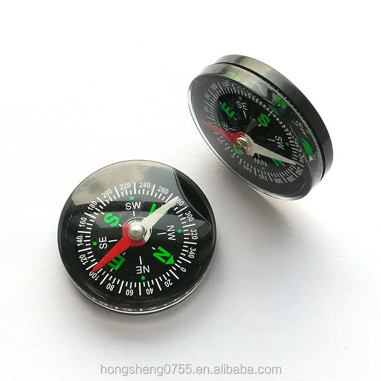 
Hot selling 30mm Round Shape Plastic Mini Pocket Compass for Kids 