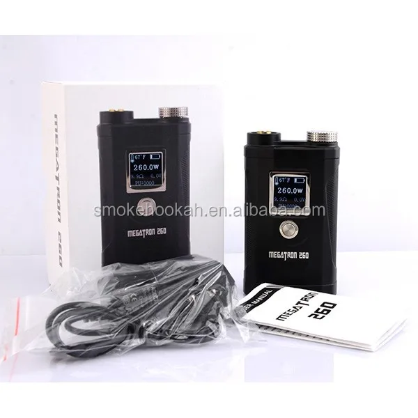 2016 New coming !!!VV VW mechanical mod 260W MegaTron vapor mod 3 pcs battery suit 18650 Battery 260 Box Mod Megatron from china