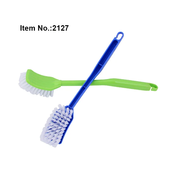 HQ2127 hard bristle plastic long handle hand toilet brush