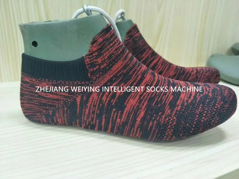 
6F single feeder sock shoes upper knitting machine 