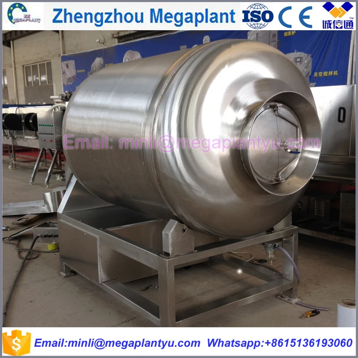 Stainless steel meat chicken vacuum tumbler mixer machine for sale