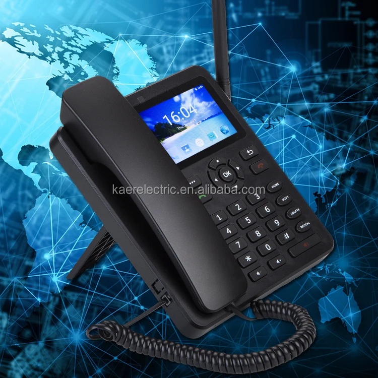 4G VOLTE черный цвет фиксированный беспроводной настольный стационарный телефон для домашнего