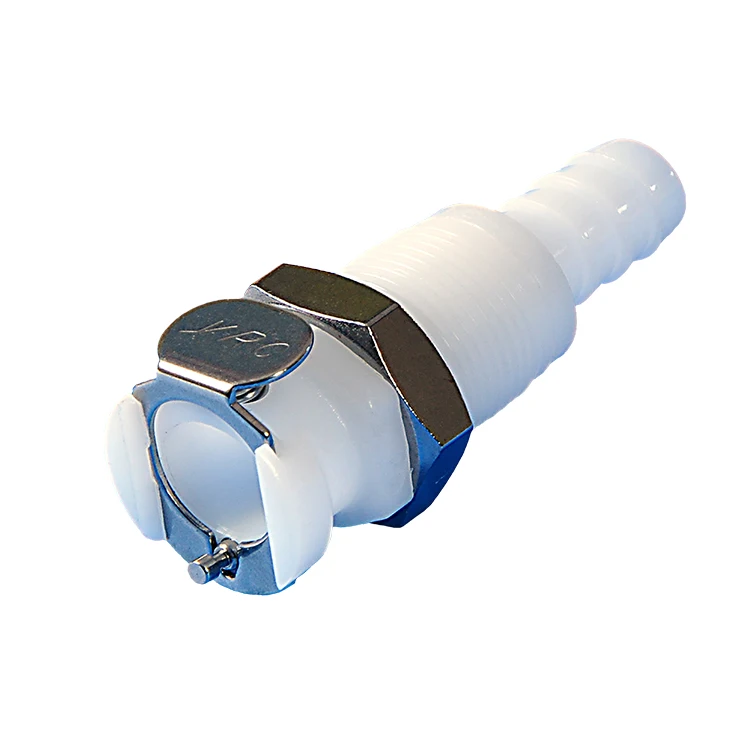hose barb mini quick release plastic tubing 3/8 barbed elbow couplings