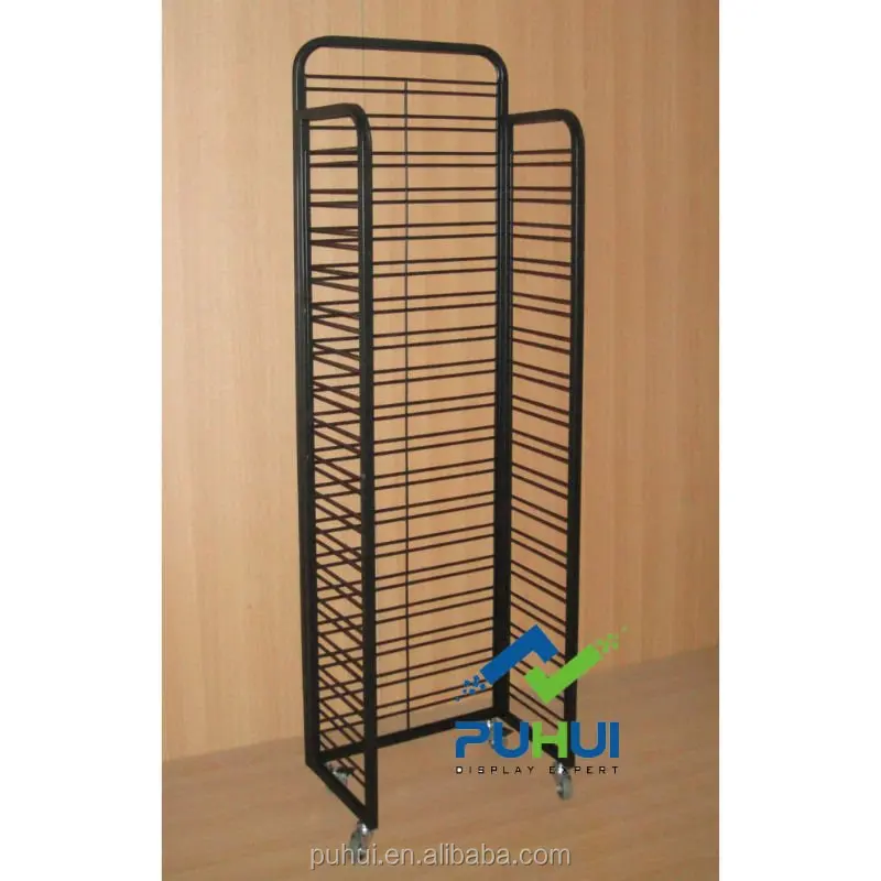 Multi Layer Adjustable Floor Stand Retail Store Metal Wire Hook Arm Hanger  Spinning Bag Display Rack