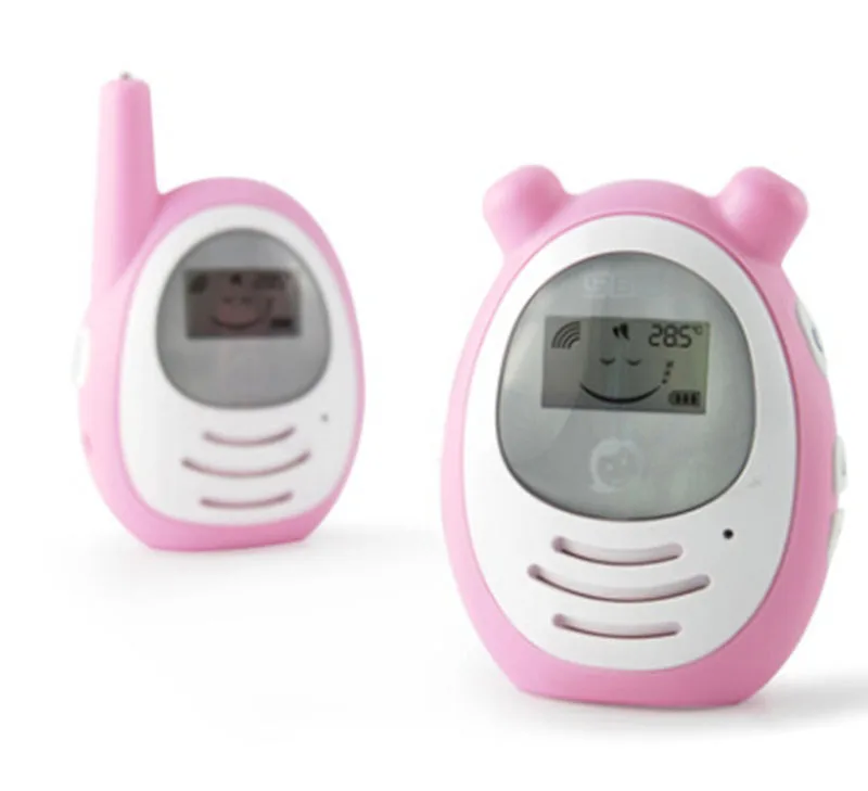 Digital Audio Baby Monitor with Temperature Sensor, Two-way and Talkback Intercom System, up to 1,000ft Extended Range