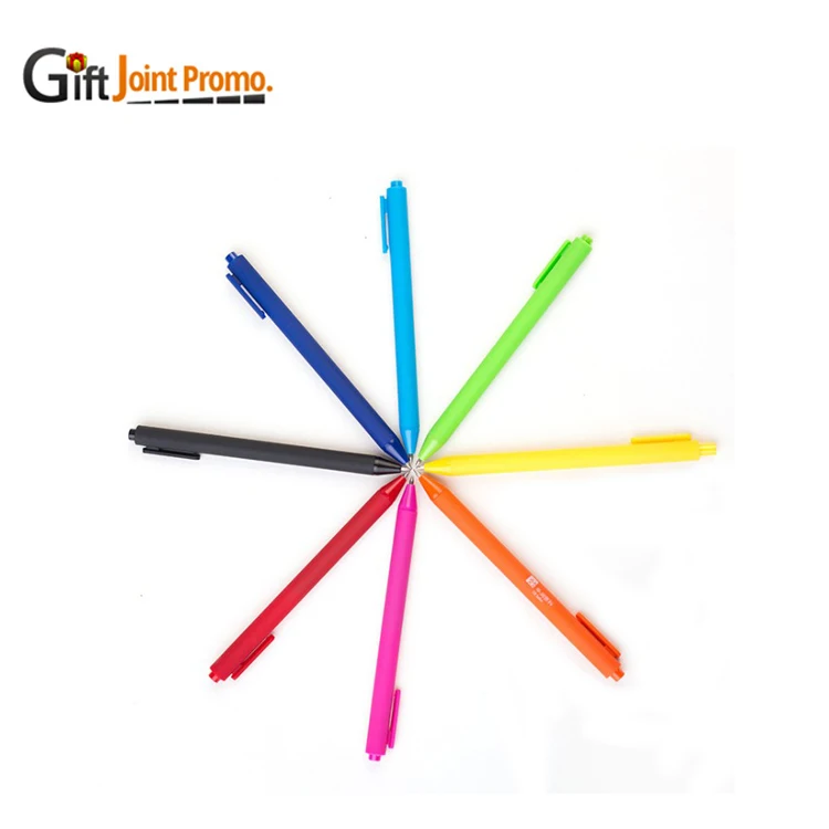 Factory Customized Logo Stationery Supplies Plastic Ball Point Pen
