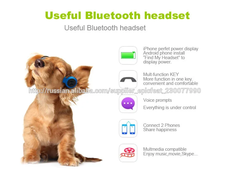 Небольшой уютный синий зуб гарнитура с Bluetooth CSR4.0 HANDFREE