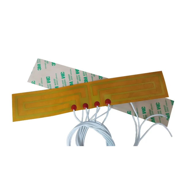 Kapton heater 200 x 200 mm surface 12 Volts 90 Watts 100k ohm thermistor