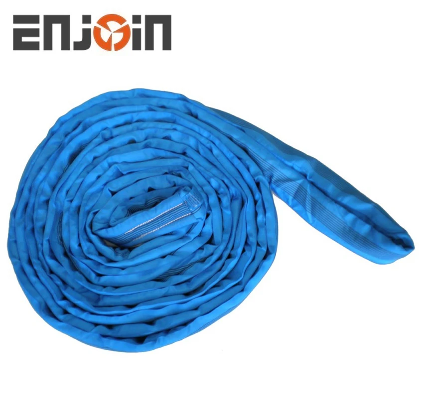 ENJOIN SF 7:1/ 5:1 Custom Weight Lifting Straps Flat Belt Round Slings For Lifting Loads