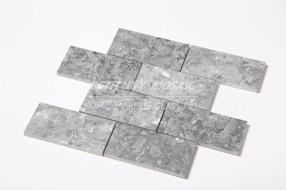 
natural babylon gray stone marble flooring and wall mosaic tiles 