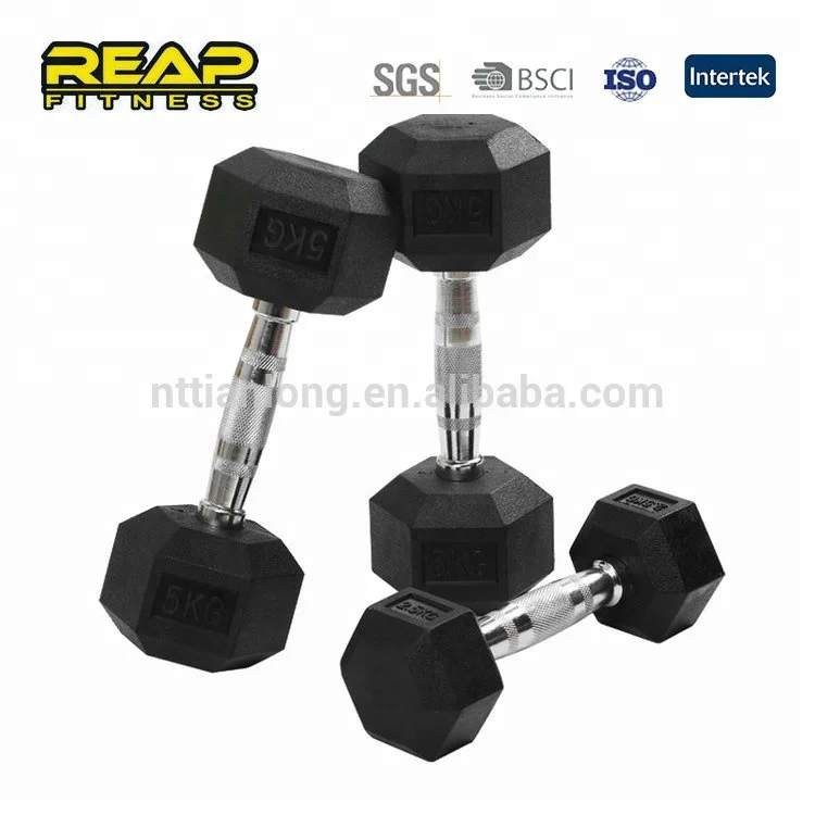 Reapbarbell Wholesale Rubber Hex Dumbbell
