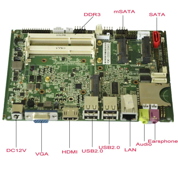 Встроенный мини Промышленная материнская плата с PCIE PCM3-D2550