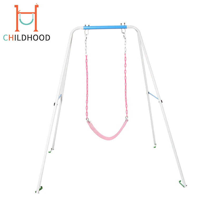 Plastic seat garden blue swing belt outdoor adult swing
