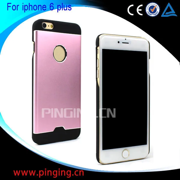 оптовая алюминиевых заднюю крышку случаях для iphone 6 плюс 5.5 дюйма