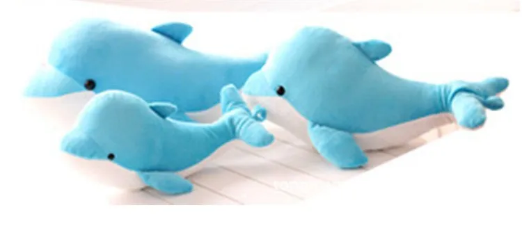 chinese wholesaler top selling oversized  blue dolphin custom stuffed animal for children