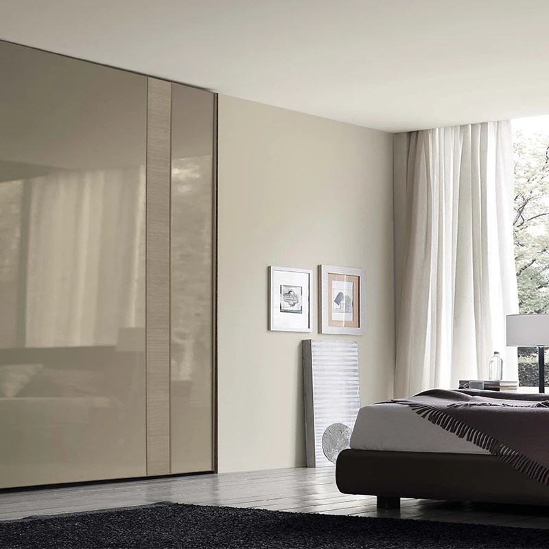 Professional laminate color combinations wardrobe with mirror