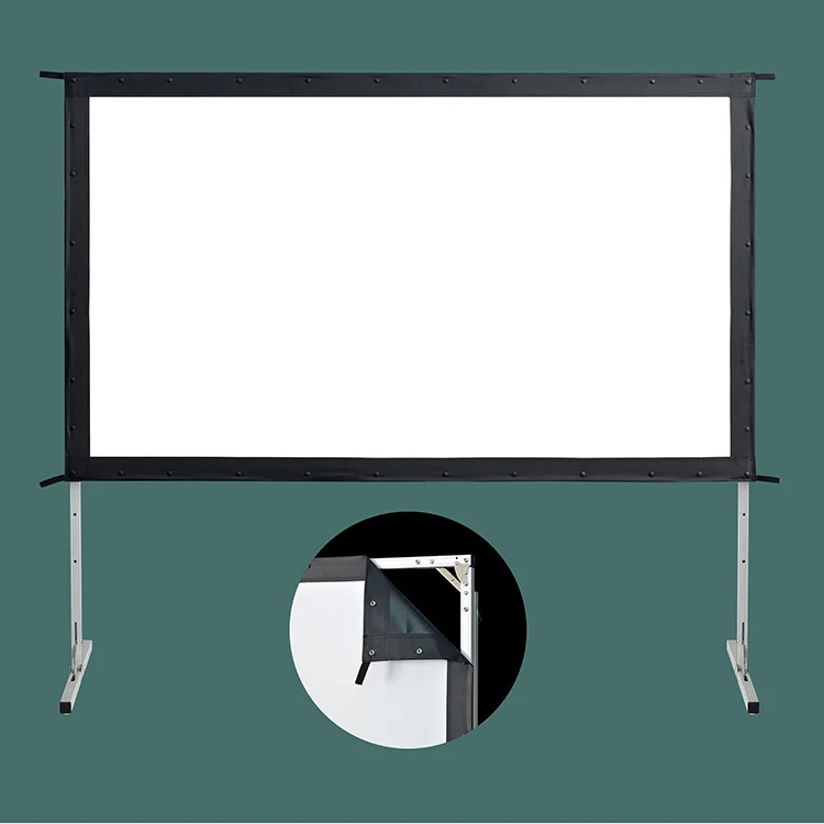 Hot selling 2018 amazon portable fast fold rear projection screen for indoor and outdoor