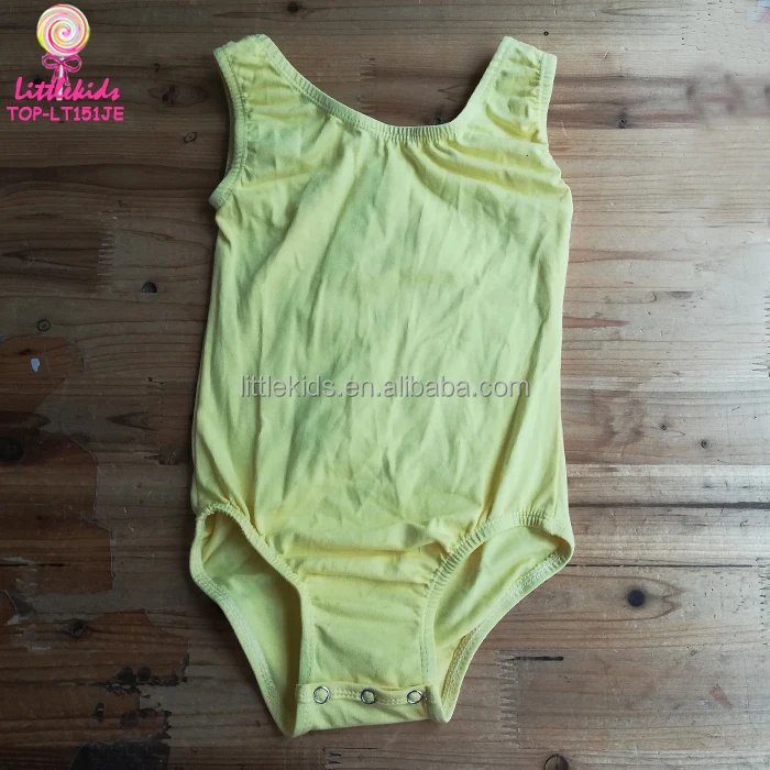 Cotton Spandex Black And White Stripes Children Dance Wear Sleeveless Leotards Classic Tank Gymnastics Leotard