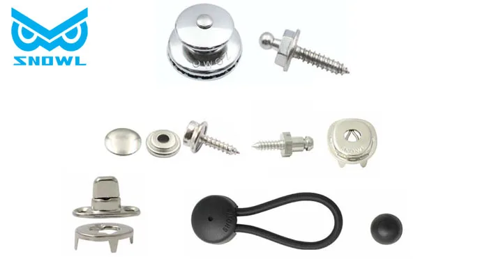 Boat top bimini top tent stayput plastic shock cord cover clips