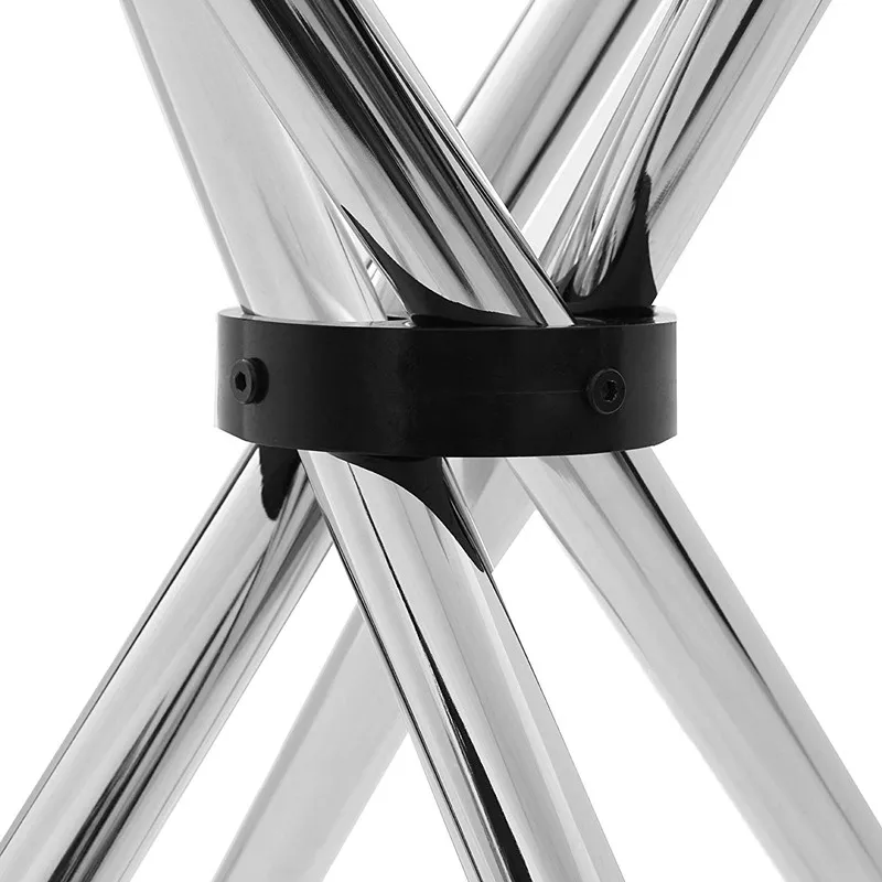 Round Chromed Clear Glass cheap dining tables for sale