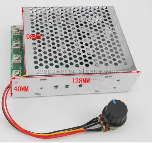 High power 60A PWM DC Motor Speed Regulator Controller Module 12V 24V 36V 48V Switch Control