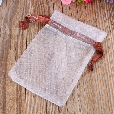 Customized Cheap bags organza Wholesale organza drawstring gift bags