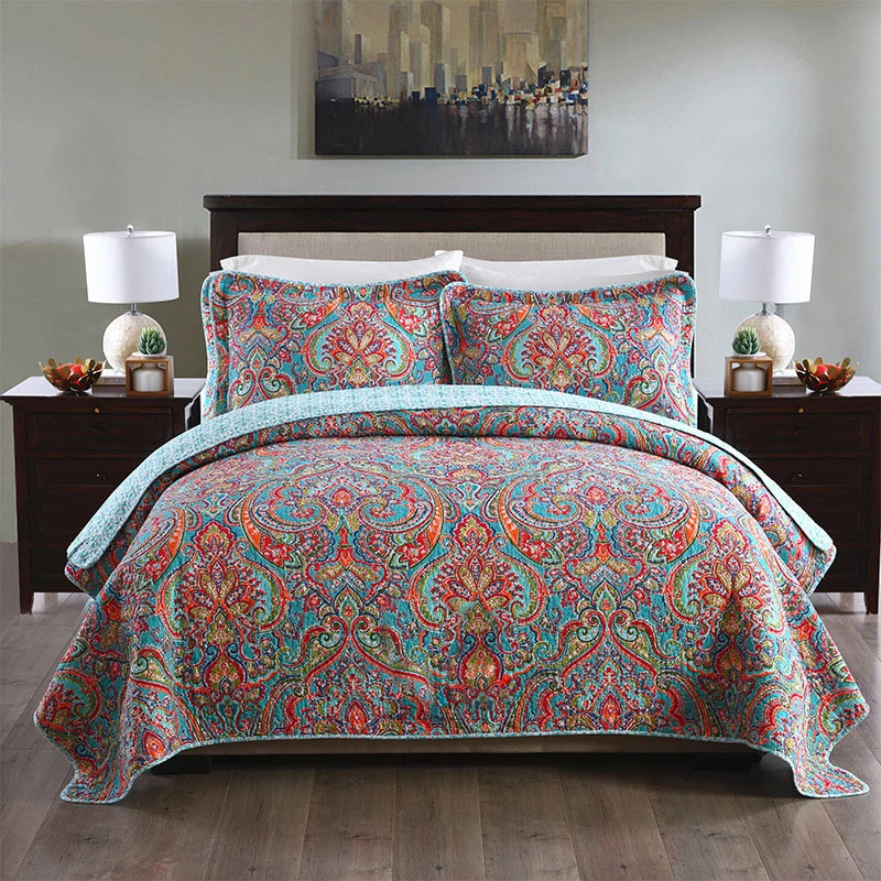 Wholesale top quality quilted bed bedspread for hotel