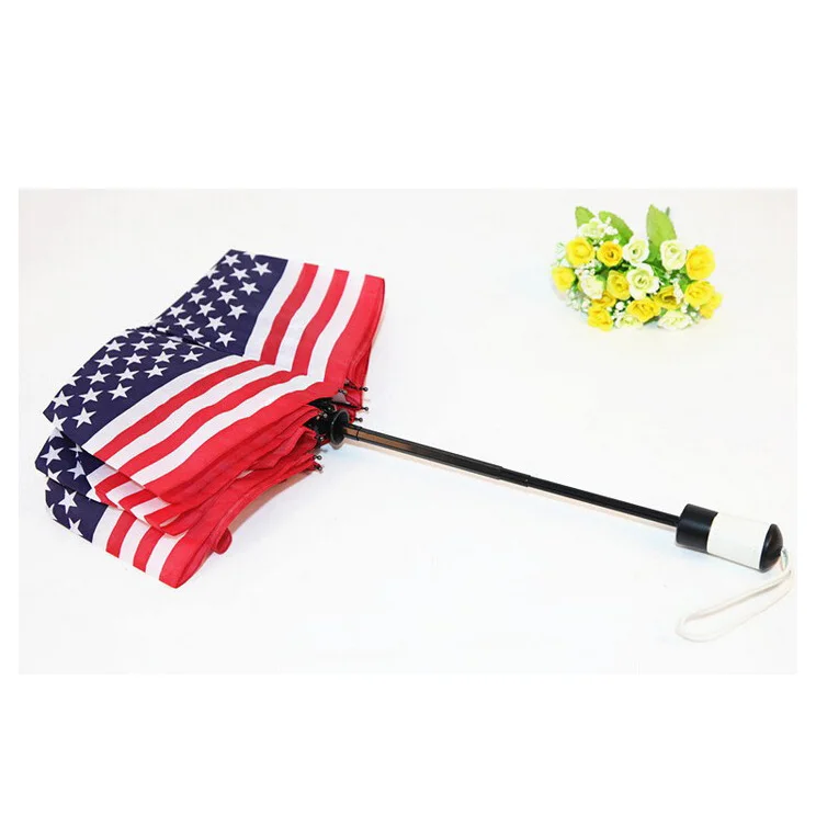 heat transfer printing automic flag umbrella American flag umbrella