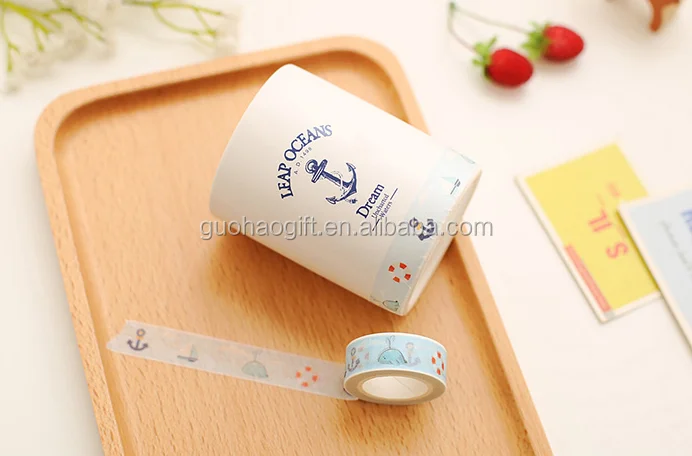 
custom colorful assorted design washi tape for decoration and gift box 