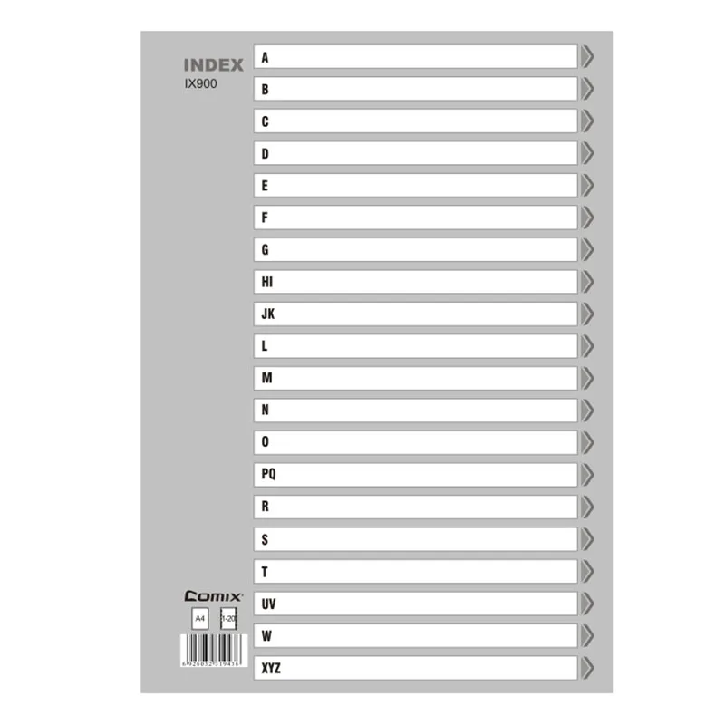 Высококачественные канцелярские товары 13C A4 PP папка с индексом цвета разделители для вкладышей