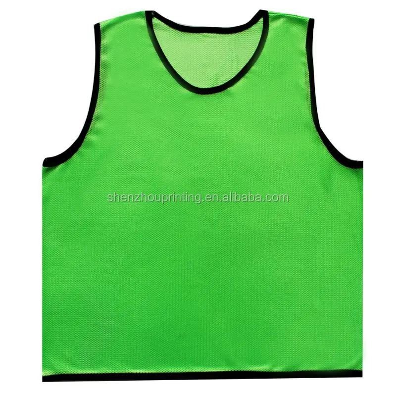 Newest hot sale custom size sport breathable mesh soccer training bibs football vest