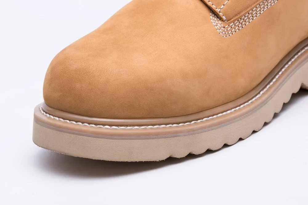 
PU injection Classic genuine leather esd safety shoes safety work boots leather boots with steel toe 