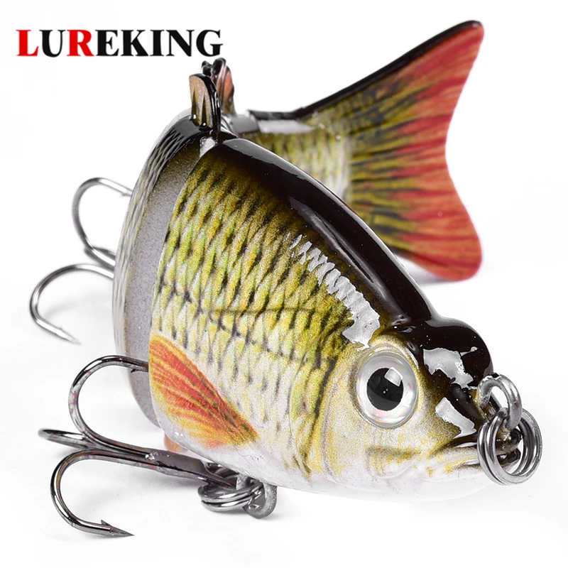 Lureking High Quality ABS Plastic Fishing Lure, 6 section Jointed swimbait