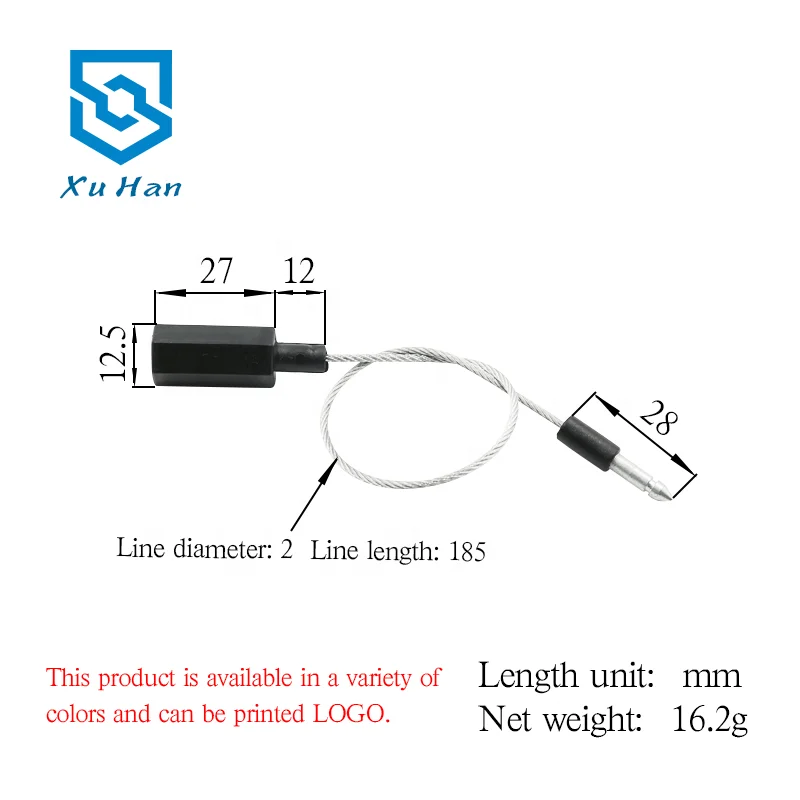 Factory direct sale, high quality wire rope container seal lock for blockade of transport containers